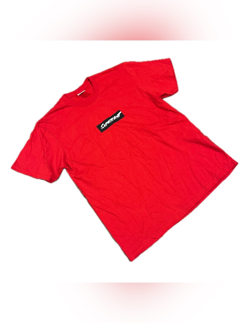 Supreme Futura Box Logo T-Shirt Red Size Medium SS24